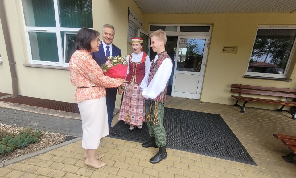 LR ŠMSM ministrė Raminta Popovienė lankėsi Punske